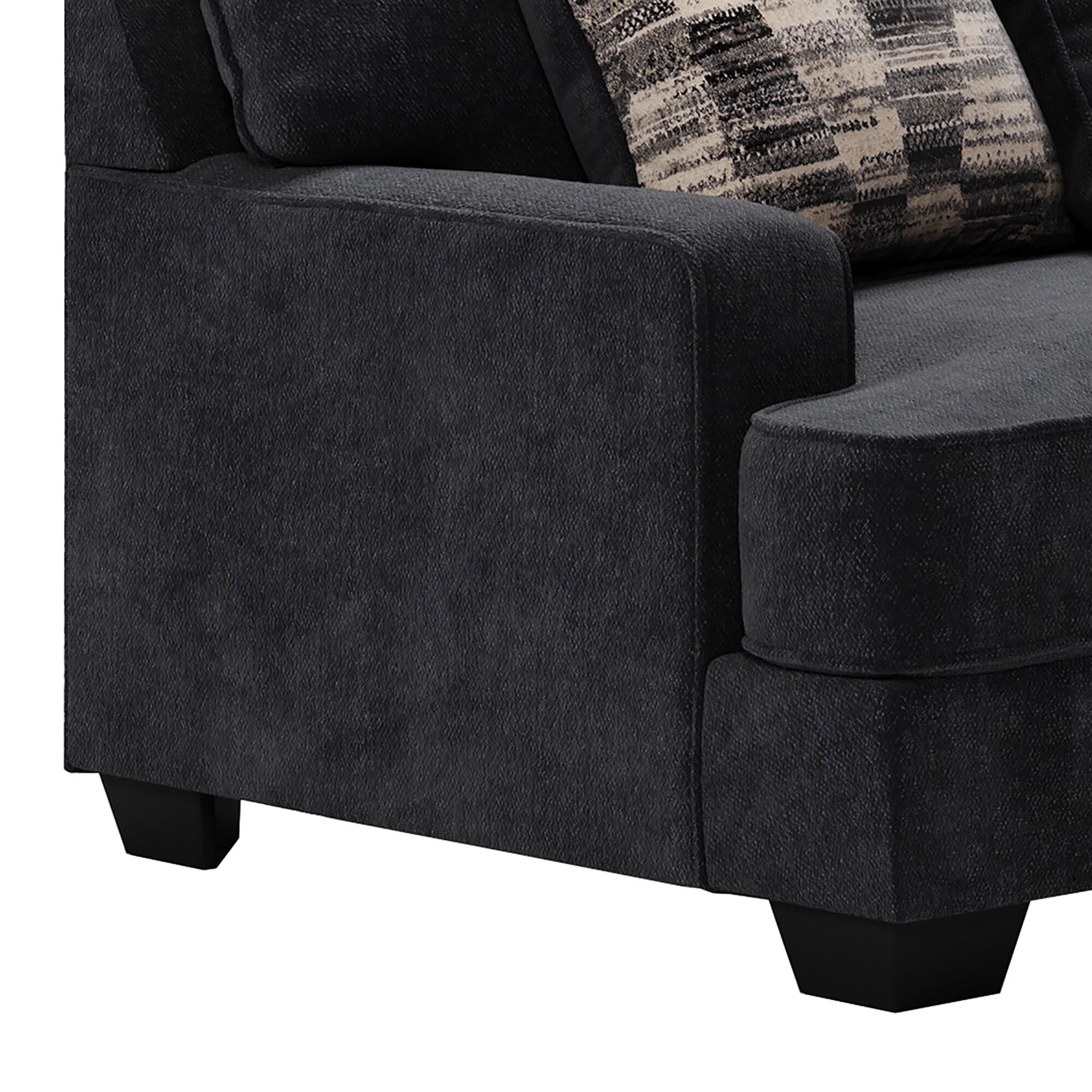 ★Merlette Athene サイズ：Large カラー：Black Ashley Lavernett 3-Piece L-Shaped Sectional in Charcoal