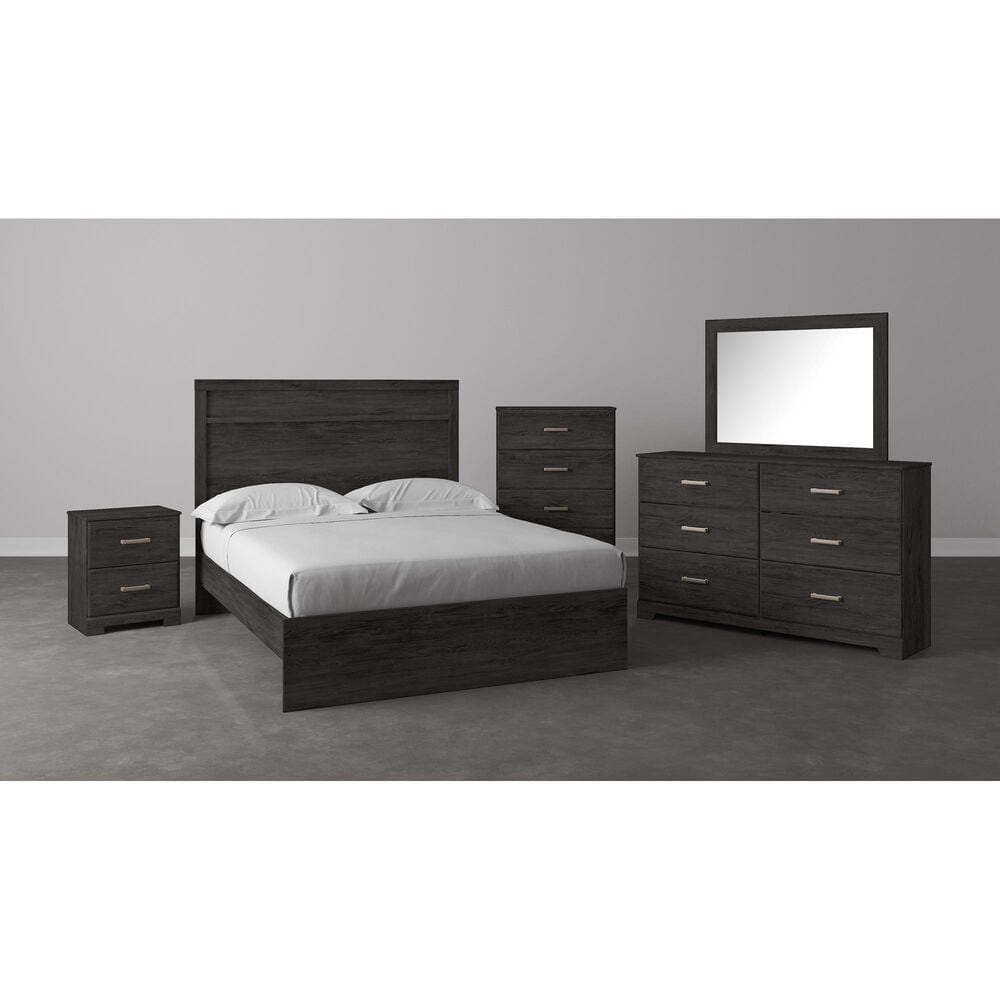 Ashley Belachime Queen Panel Bed in Dark Charcoal, , large