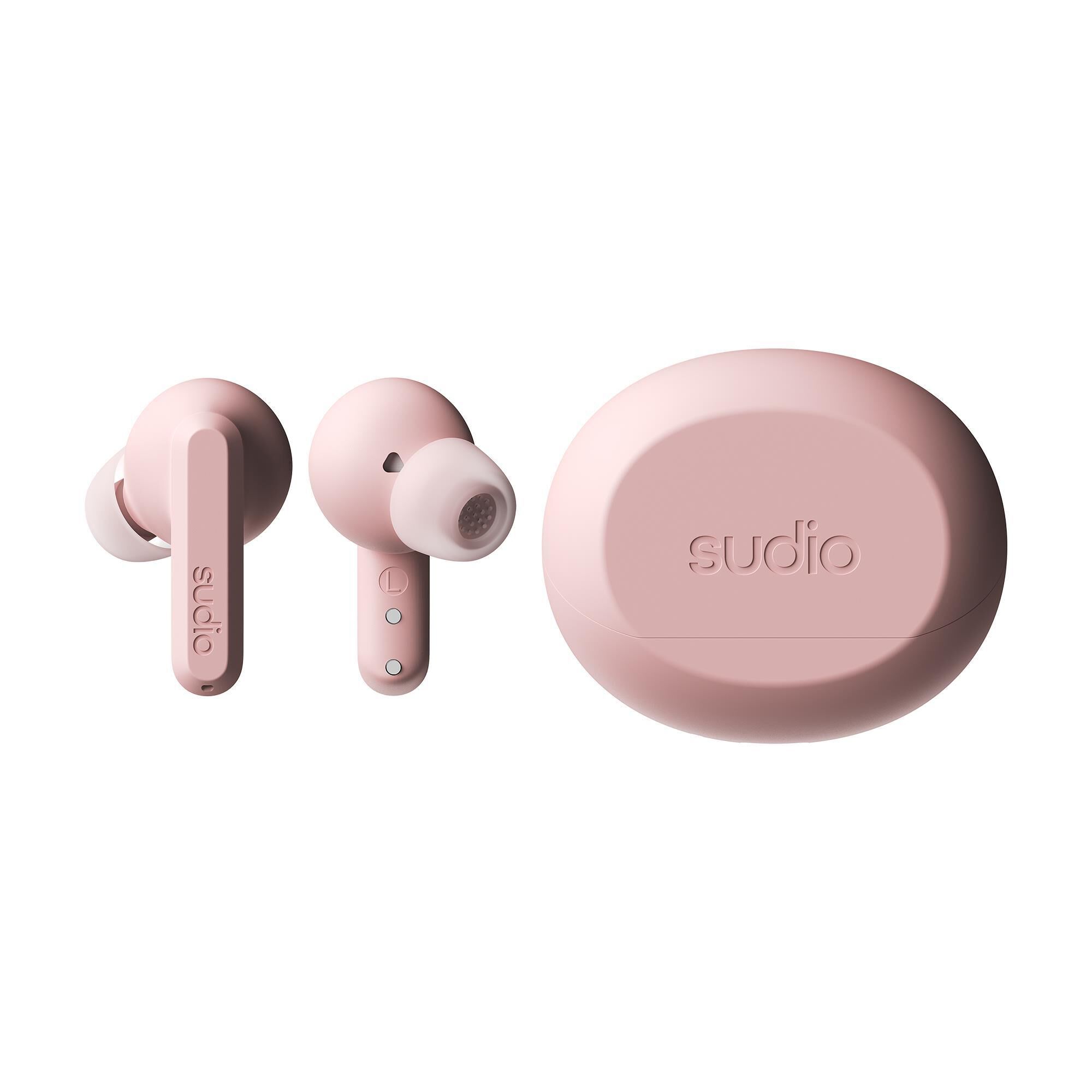 Sudio A3 Pro True Wireless Noise Cancelling Earbuds in Pink