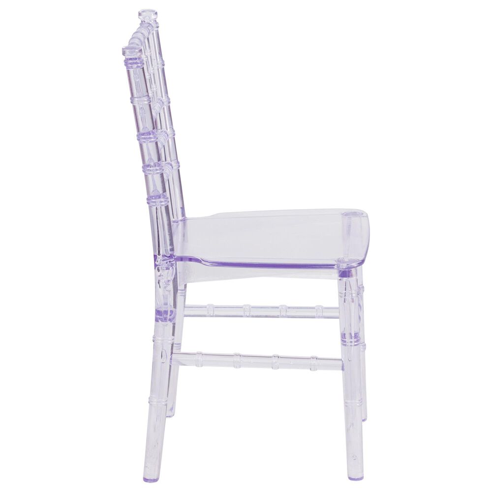 Flash Furniture Hercules Kids Chiavari Chair in Transparent Crystal, , large