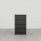 Lemoore Essentials 26" 4-Drawer Chest in Black, , large