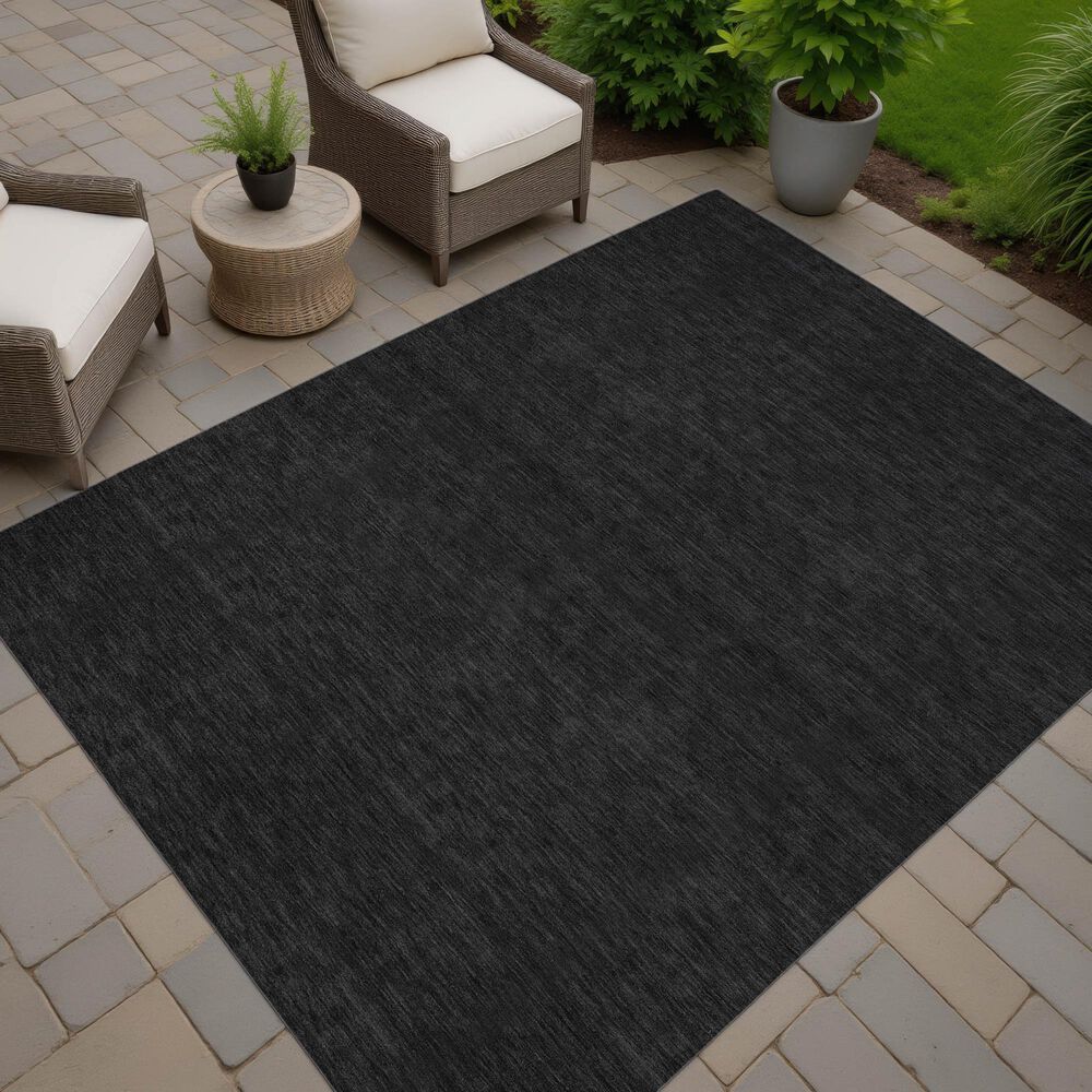 Dalyn Rug Company Soft Essentials Solid Black 5' x 7'6" Area Rug, , large