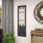 Maple and Jade 57" x 16" Gate Wall Decor in Dark Gray and Brown, , large