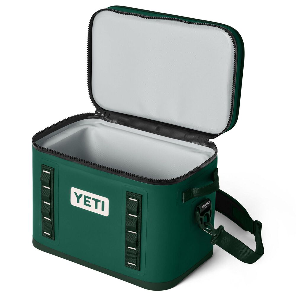 YETI Hopper Flip 18 Soft Cooler in Black Forest Green, , large