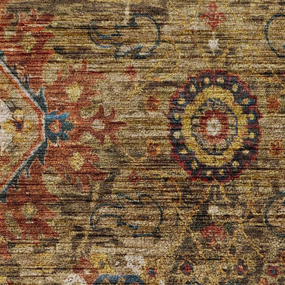 Dalyn Rug Company Silk Road Clove, Brown, Gold, Copper and Charcoal 8&#39; x 10&#39; Area Rug, , large