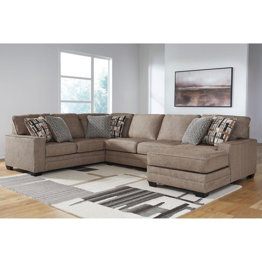 Ashley Cannonbrook 3-Piece Sectional in Cannonbrook Nutmeg, , large