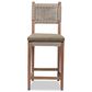Baxton Studio Heyna Counter Stool in Mahogany, , large