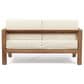Hearth and Haven Genser 2-Piece Patio Conversation Set with Beige Cushion in Brown, , large