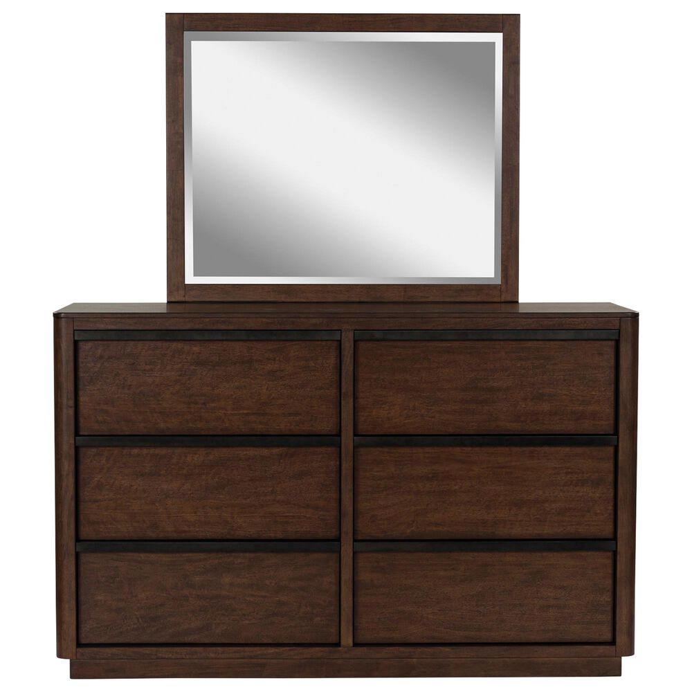Millenium Dilenno 6-Drawer Dresser and Mirror in Dark Brown, , large