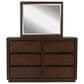 Millenium Dilenno 6-Drawer Dresser and Mirror in Dark Brown, , large