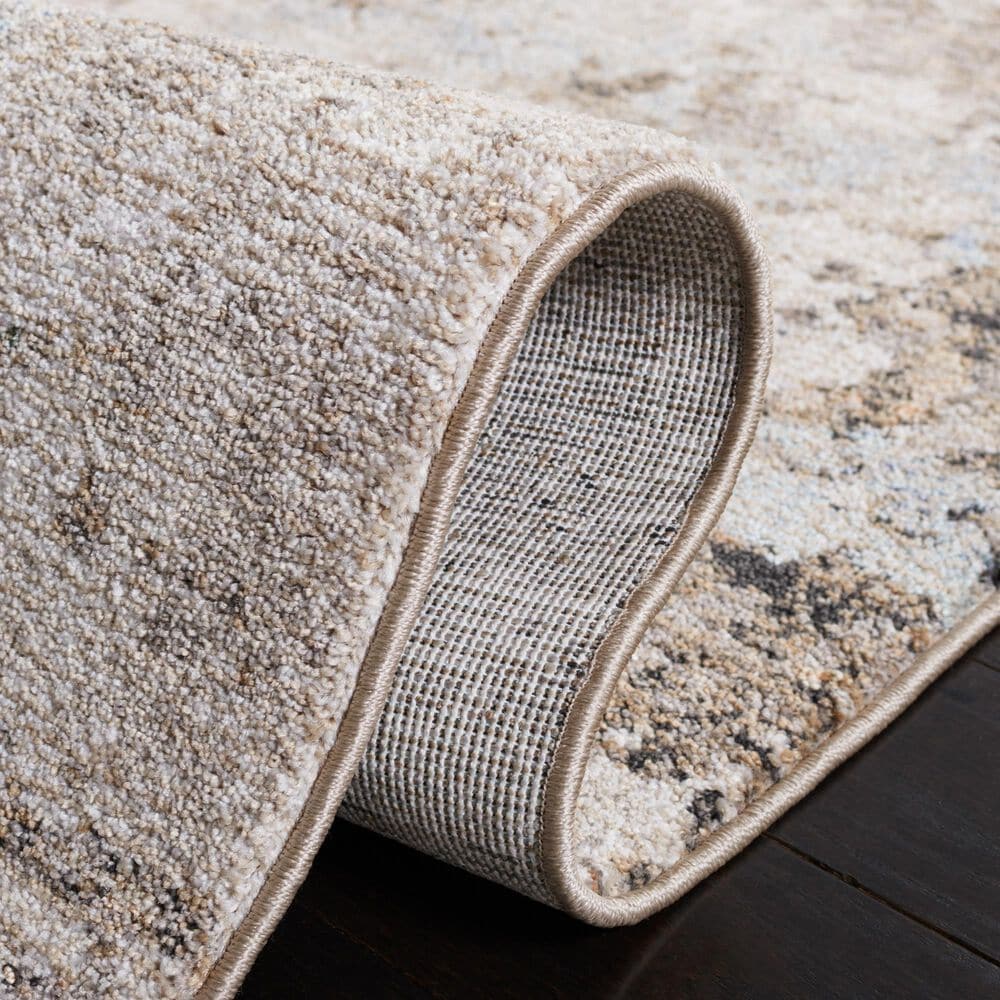 Safavieh Jasmine 5&#39;3&quot; Square Grey and Gold Area Rug, , large