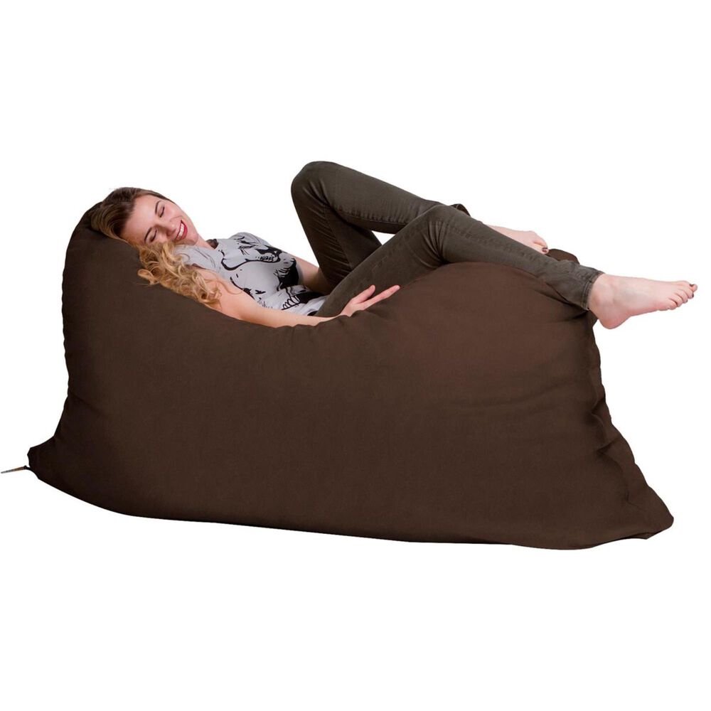 Jaxx 5.5&#39; Pillow Bean Bag Pillow in Chocolate, , large