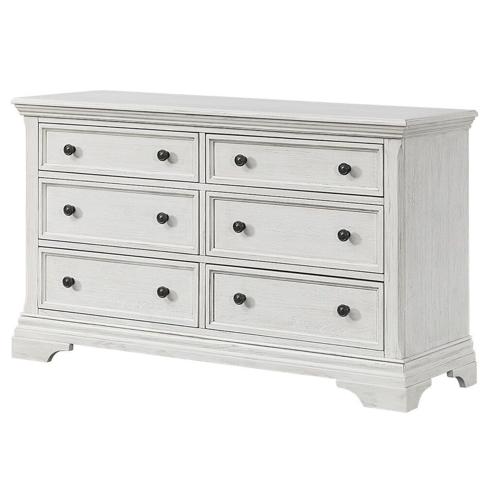 Eastern Shore Olivia Double Dresser in Brushed White, , large