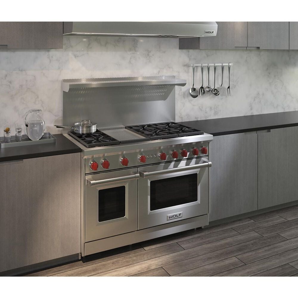Wolf 48&quot; Pro-Style Gas Range with Griddle &#40;LP&#41;, , large