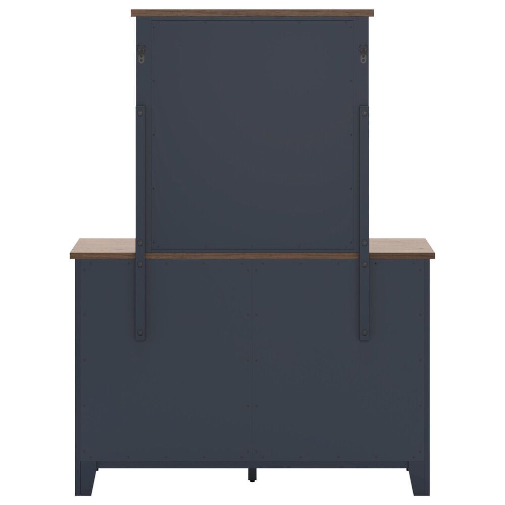 Ashley Landocken 5-Piece Queen Bedroom Set in Brown and Blue, , large