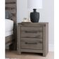 Ashley Graystorm 2-Drawer Nightstand in Weathered Gray, , large