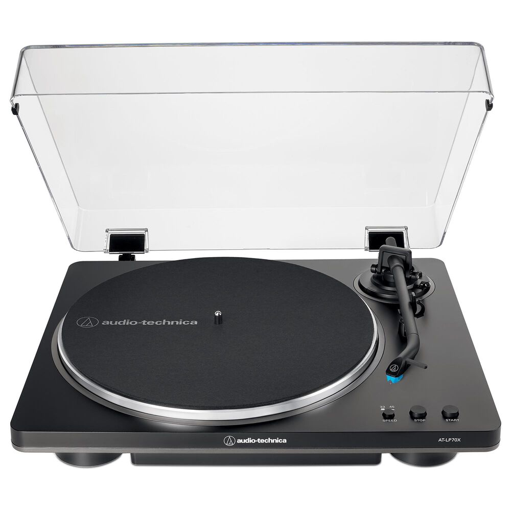 Audio-Technica Fully Automatic Belt-Drive Turntable in Black and Gray, , large