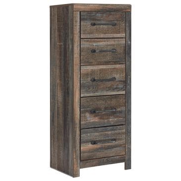 Ashley Drystan 5 Drawer Lingerie Chest in Rustic Brown, , large