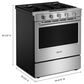 Maytag 5 Cu. Ft. Slide-In Gas Range in Fingerprint Resistant Stainless Steel, , large