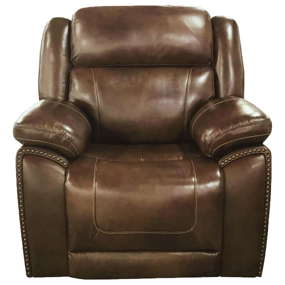 Signature Design by Ashley Trambley Power Recliner with Power Headrest in Walnut, , large