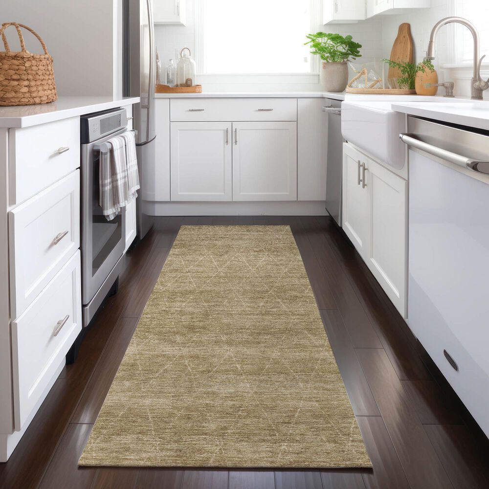 Dalyn Rug Company Burano BU3 2&#39;3&quot; x 7&#39;6&quot; Wheat Indoor/Outdoor Runner, , large