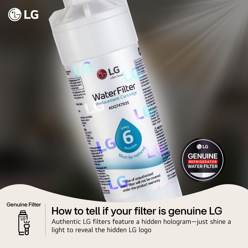 LG LT800P Replacement Refrigerator Water Filter in White, , large