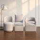 Hawthorne Furniture Upholstered Side Chair with Pillow Back in Cream, , large