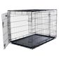 Timberlake Large 2-Door Foldable Dog Crate Cage in Black, , large