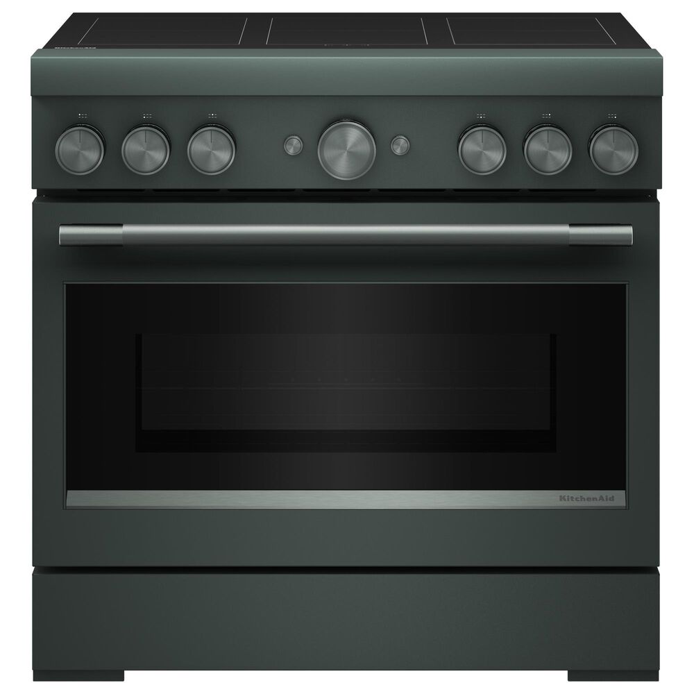 KitchenAid 5.1 Cu. Ft. Freestanding Commercial-Style Induction Range with Air Fry in Juniper, , large