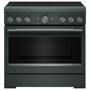 KitchenAid 5.1 Cu. Ft. Freestanding Commercial-Style Induction Range with Air Fry in Juniper, , large
