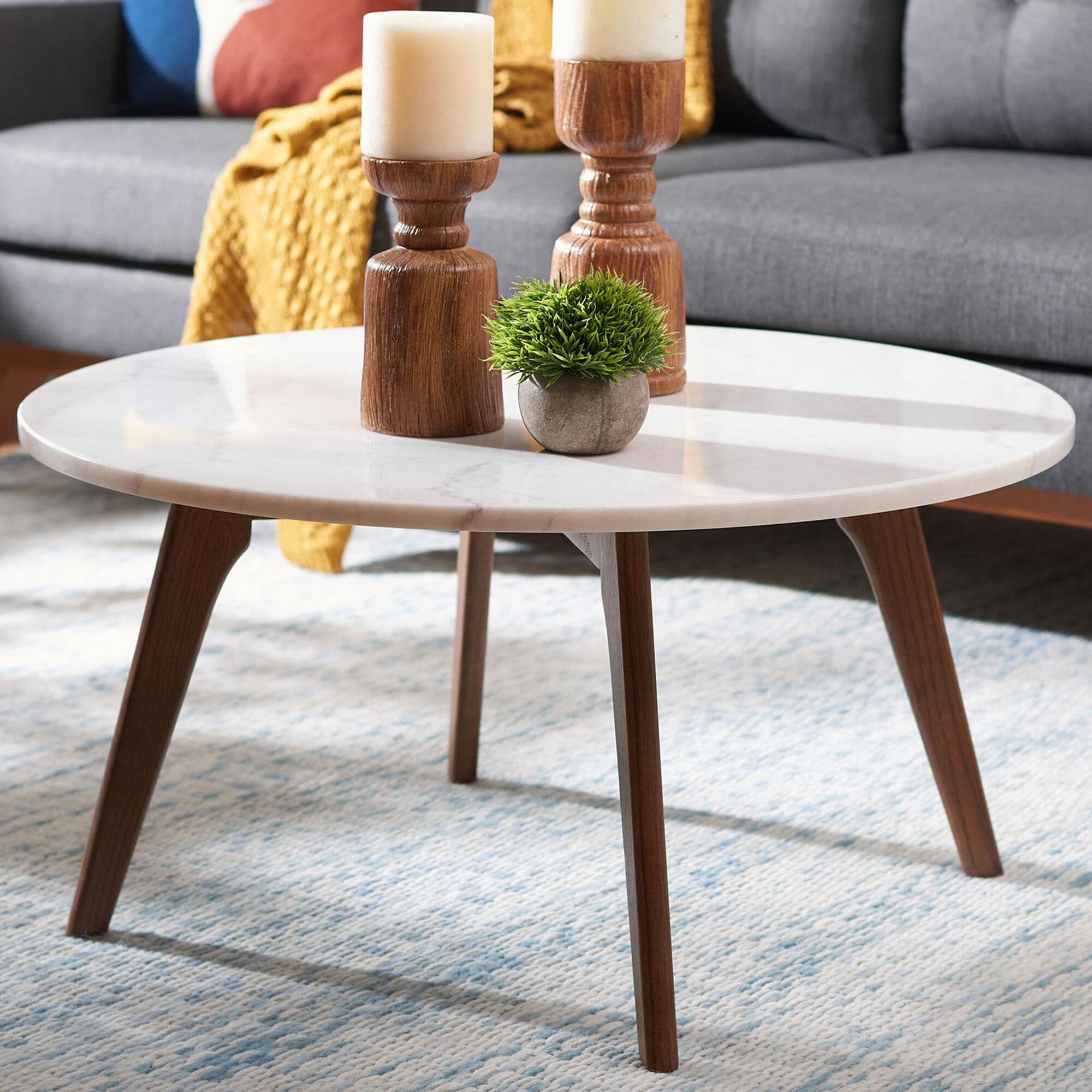 Safavieh marble store coffee table