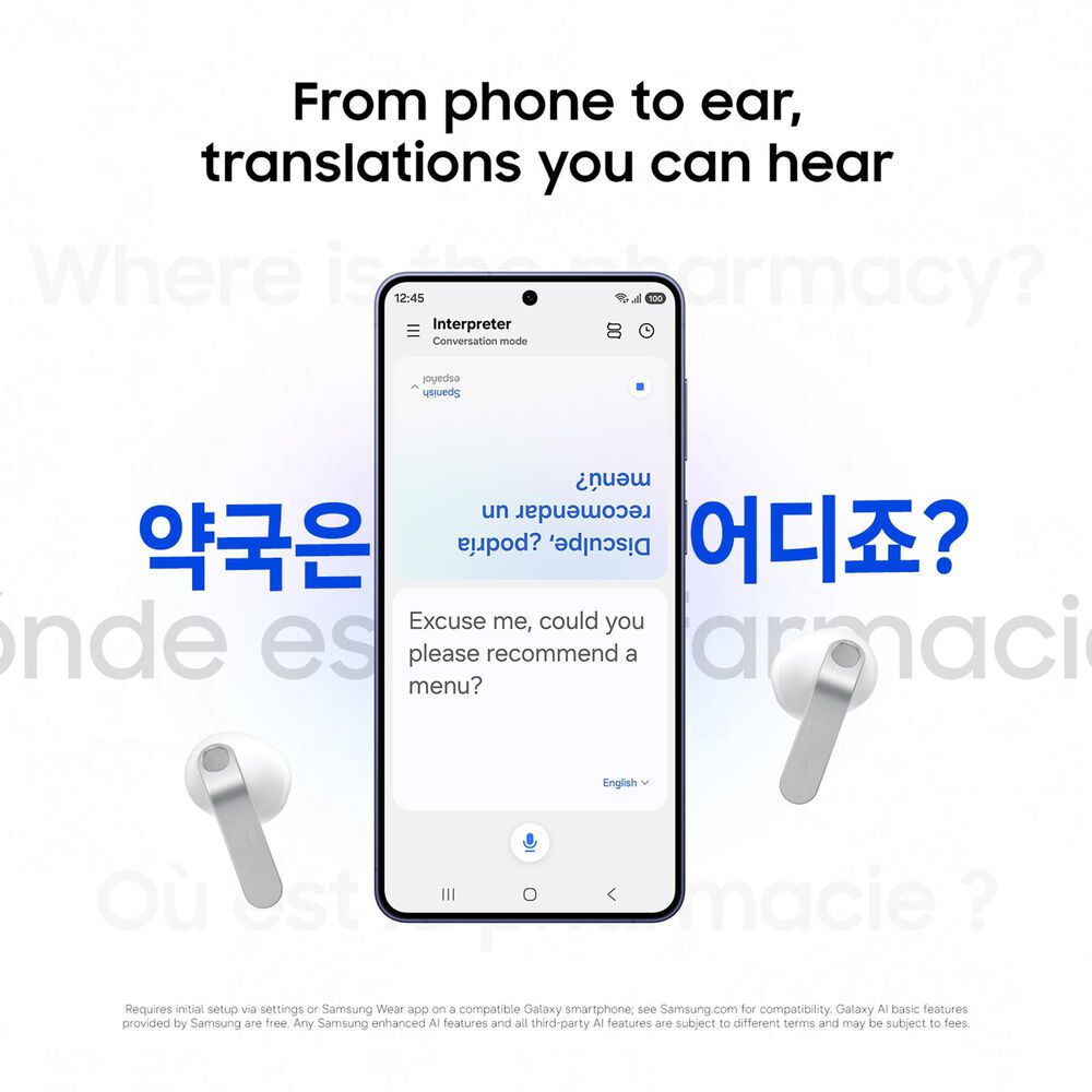 Samsung Galaxy Buds4 Pro in White, , large