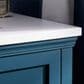 Kohler Charlemont 36" Single Bathroom Vanity in Tidal Blue with 3 cm White Quartz Top and Rectangular Sink, , large