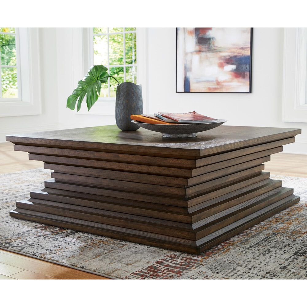 Ashley Hannodream Cocktail Table in Warm Brown, , large