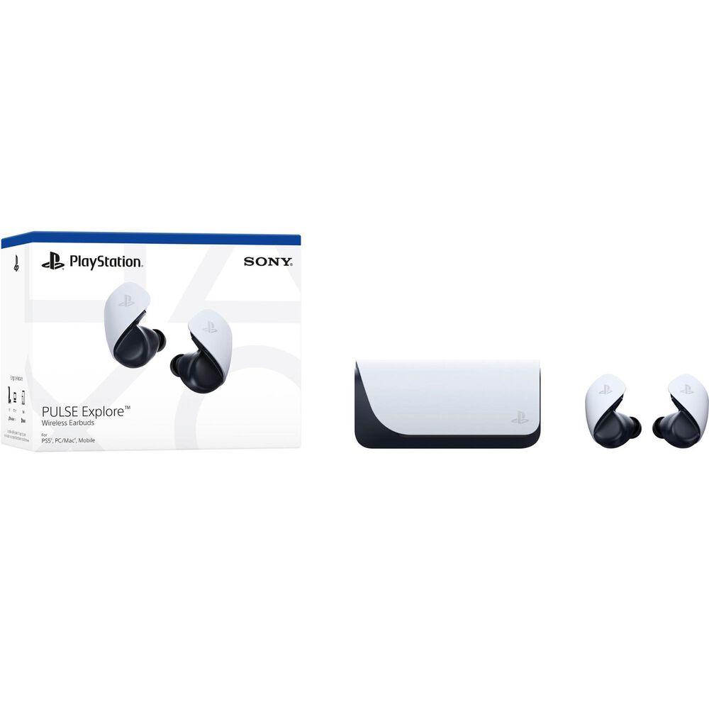 Sony Pulse Explore Wireless Earbuds for PS5 in White, , large