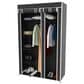 Timberlake Lavish Home Wardrobe Closet Organizer in Black, , large