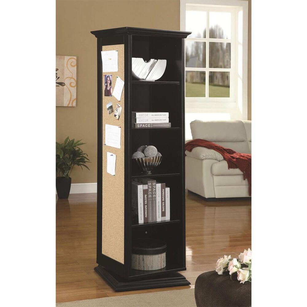 Pacific Landing Swivel Storage Cabinet in Black, , large