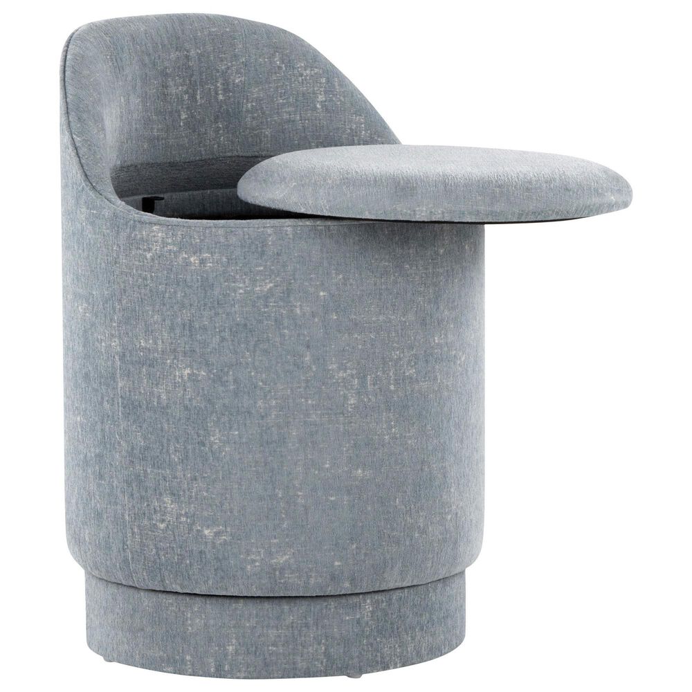 Lumisource Marla Upholstered Vanity Stool in Blue, , large