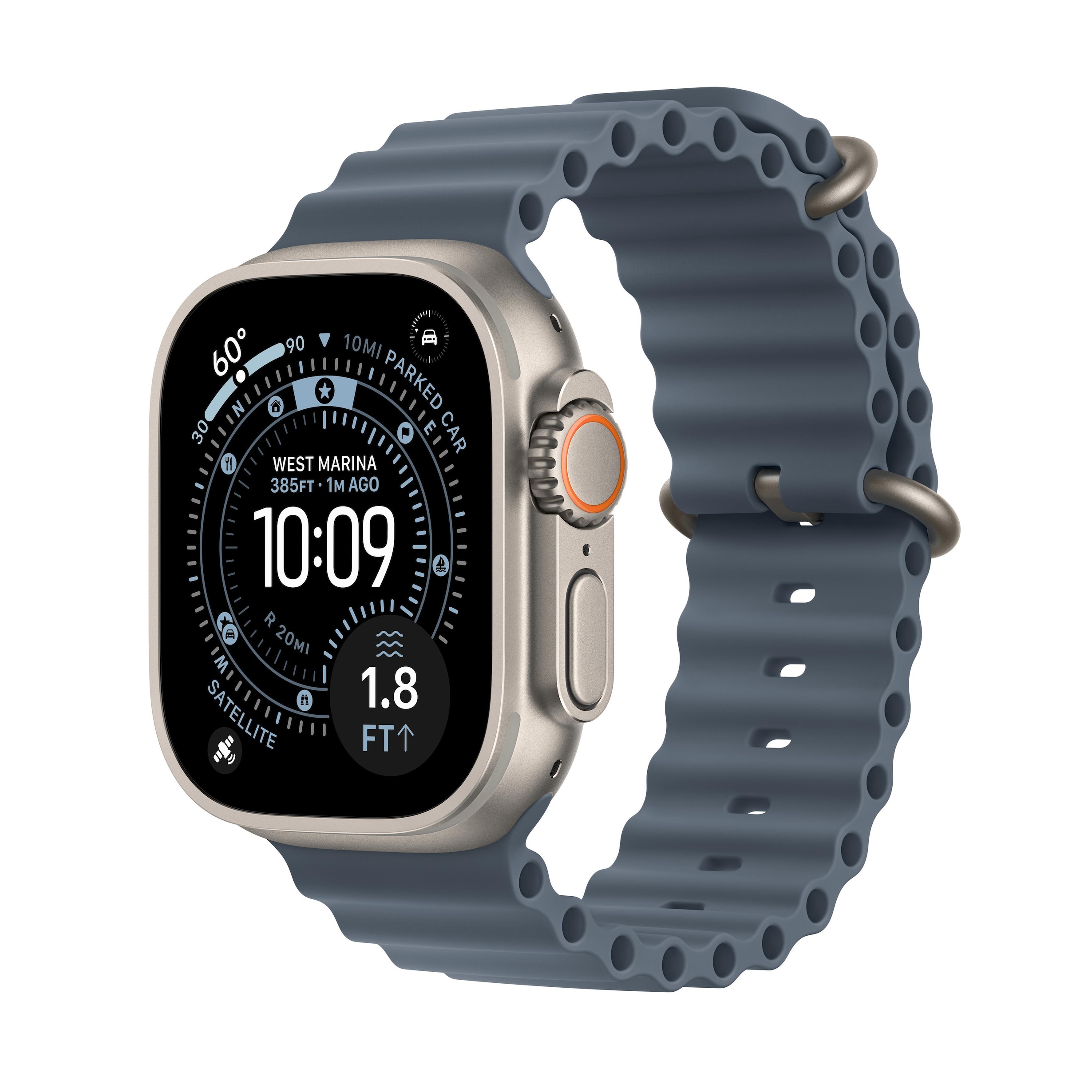 Apple Watch Ultra 3 (GPS+Cellular) 49mm Natural Titanium Case with