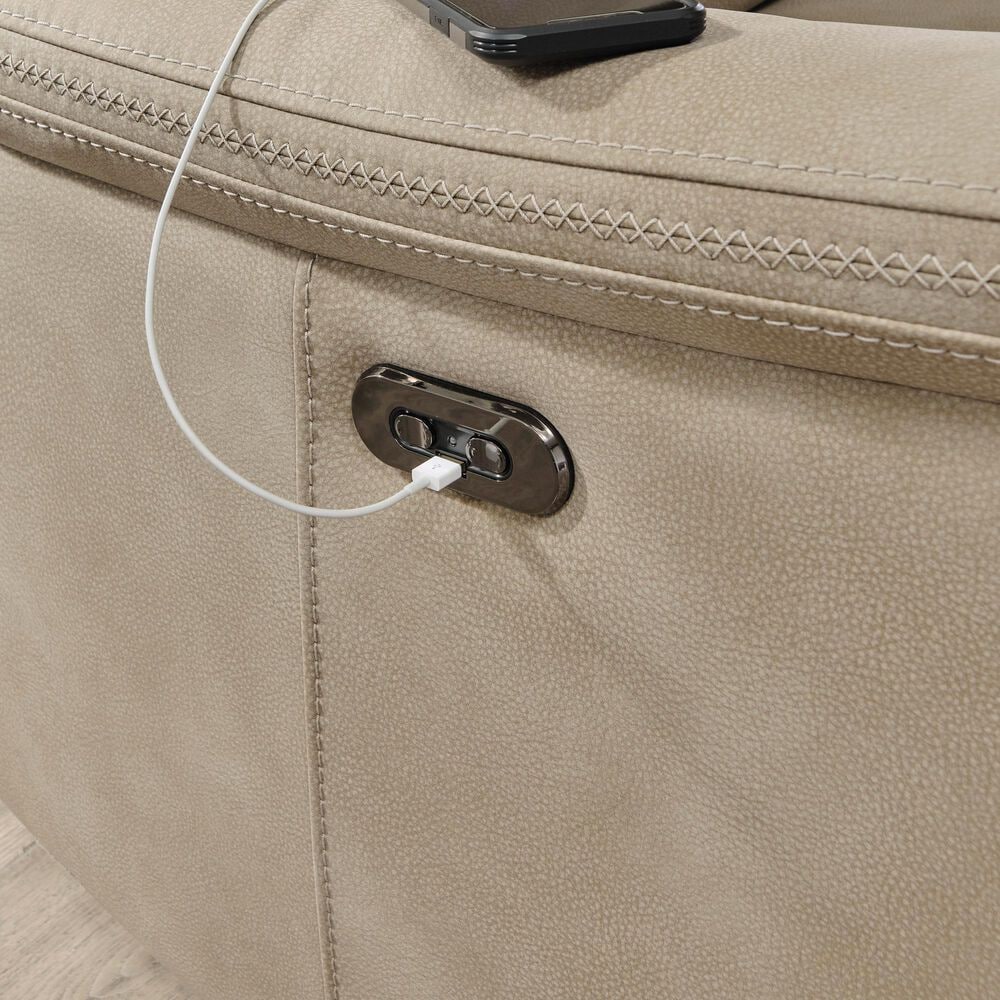 Ashley Next-Gen DuraPella Power Reclining Sofa with Power Headrest in Sand, , large