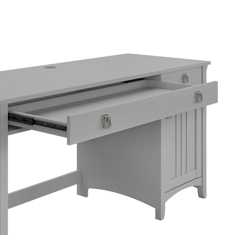 Bush Salinas 3 Piece Office Desk Set in Cape Cod Gray Nebraska