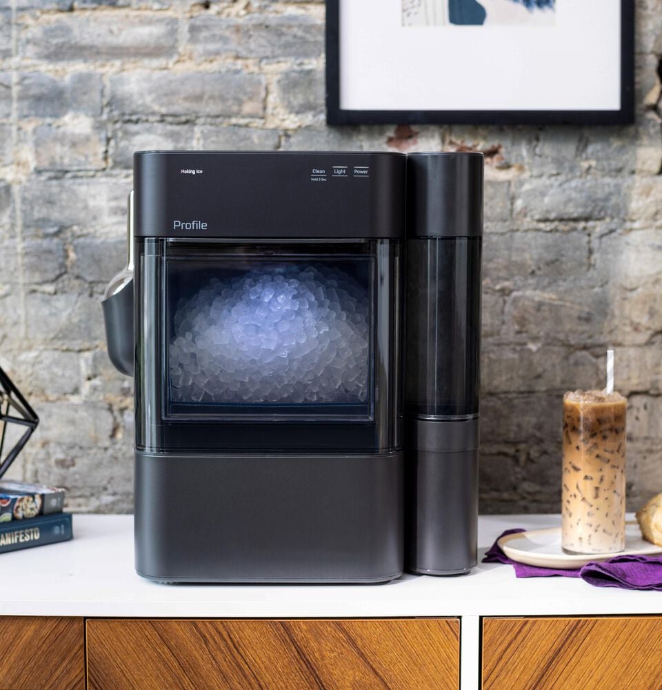 GE Profile Opal 2.0 Ultra Nugget Ice Maker with Side Tank and Scale Inhibiting Filter in Carbon Black, , large