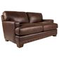 Hickorycraft Manhattan Leather Loveseat in Winslow, , large