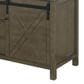 Lexora Home Marsyas 84" Double Bathroom Vanity in Rustic Brown with 2 cm White Cultured Marble Top and Rectangular Sinks, , large