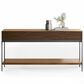 BDI Cora Console Table in Natural Walnut and Black, , large