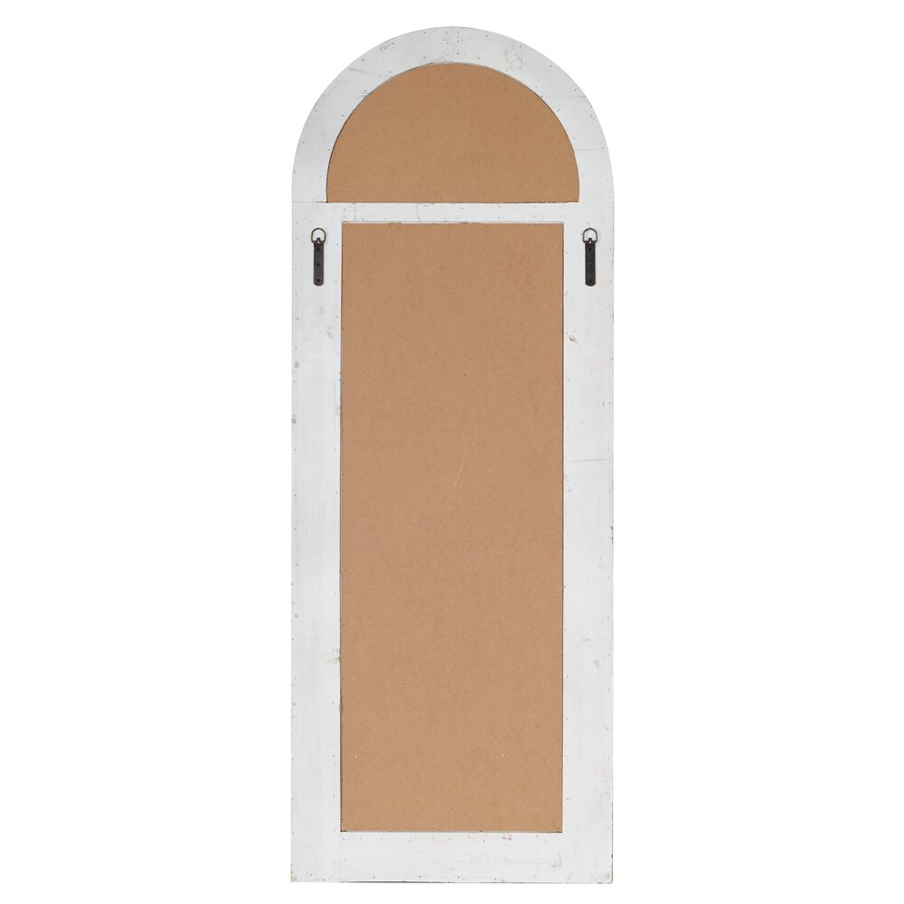 Maple and Jade 20&quot; x 53&quot; Wall Mirror in Distressed White, , large
