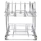 Household Essentials Glidez 2-Tier Multipurpose Pull Out/Slide Out Basket Storage Organizer in Chrome, , large