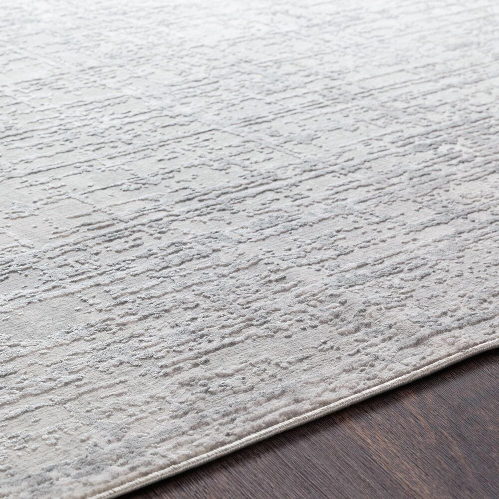 Surya Aisha 5&#39;3&quot; x 7&#39;3&quot; Light Gray, Gray and Off-White Area Rug, , large