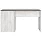 Ashley Shawburn 3-Drawer Home Office Desk in White and Dark Charcoal Gray, , large