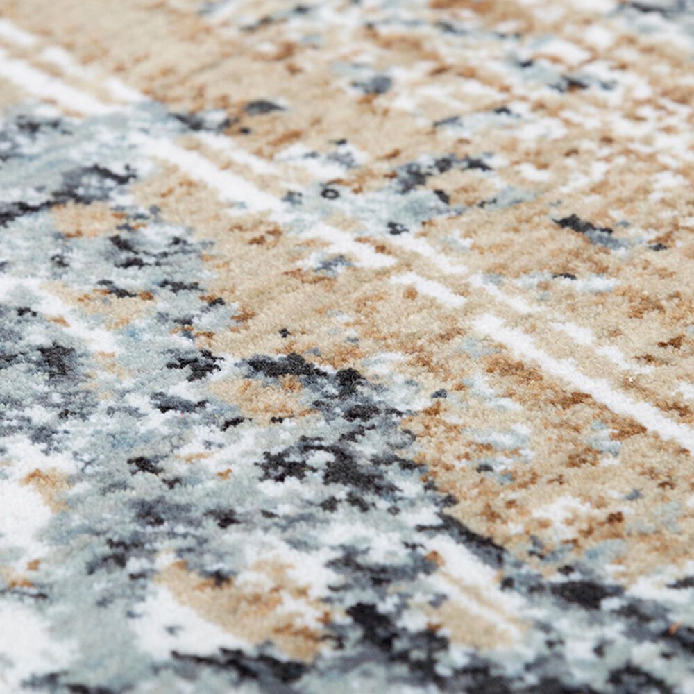 RIZZY Elite 10&#39; x 13&#39; Light Gray and Brown Area Rug, , large